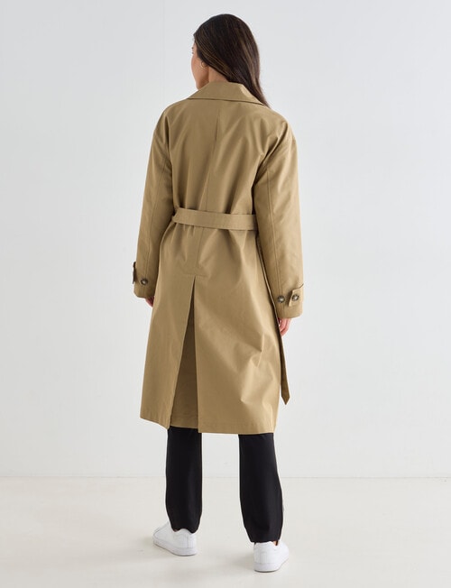 Whistle Belted Trench Coat, Camel product photo View 02 L