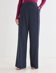 Whistle Pinstripe Man Style Pant, Navy product photo View 03 S