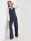 Whistle Pinstripe Vest, Navy product photo View 03 S