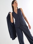 Whistle Pinstripe Vest, Navy product photo View 04 S
