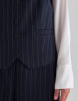 Whistle Pinstripe Vest, Navy product photo View 05 S