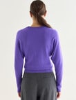State of play Wool Cashmere Batwing Sweater, Ultraviolet product photo View 02 S