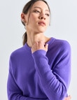 State of play Wool Cashmere Batwing Sweater, Ultraviolet product photo View 04 S