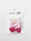 Mac & Ellie Ribbon Bow Hair Clips, 4-Pack, Pink product photo View 02 S