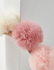Mac & Ellie Pompom Head Band Tulle, Pink product photo View 02 S