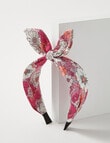 Mac & Ellie Floral Bow Headband, Pink product photo View 03 S