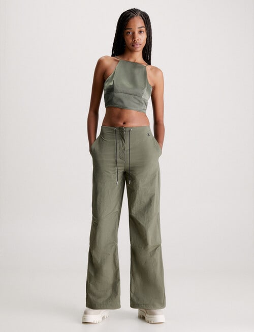 Calvin Klein Parachute Pant, Olive product photo View 04 L
