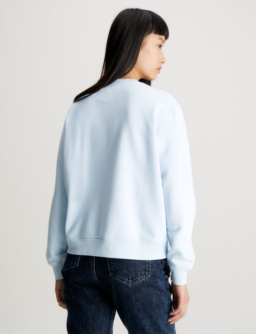 Calvin Klein Institutional Crew Sweatshirt, Keepsake Blue product photo View 02 L