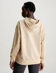 Calvin Klein Woven Label Oversized Hoodie, Warm Sand product photo View 02 S
