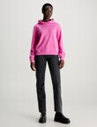 Calvin Klein Embroidered Badge Regular Hoodie, Pink Amour product photo View 04 S