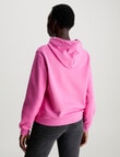 Calvin Klein Embroidered Badge Regular Hoodie, Pink Amour product photo View 02 S