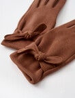 Boston + Bailey Bow Detail Gloves, Tan product photo View 03 S
