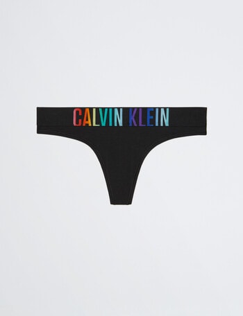 Calvin Klein Intense Power Pride Thong Brief, Black, XS-L product photo