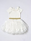 Teeny Weeny All Dressed Up Bodsysuit & Skirt Set, 2-Piece, Ivory product photo View 02 S