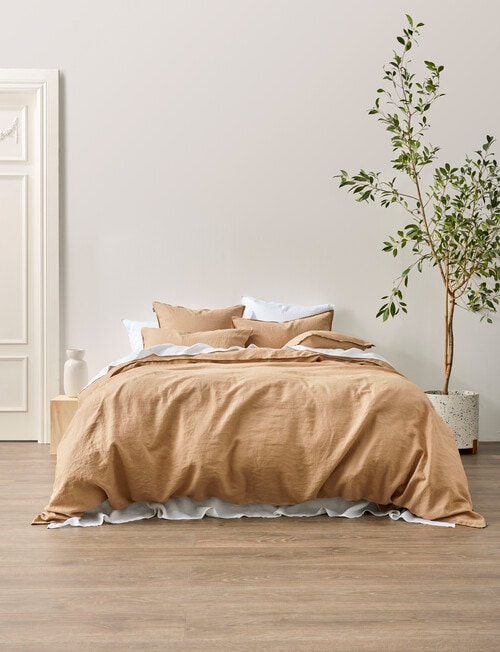 Domani Toscana Duvet Cover, Caramel product photo View 02 L