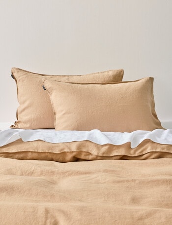 Domani Toscana Standard Pillowcase Pair, Caramel product photo