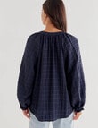 Whistle V-Neck Blouse, Navy product photo View 02 S