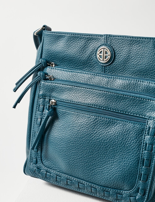 Boston + Bailey Zips Shoulder Bag, Denim Blue product photo View 03 L