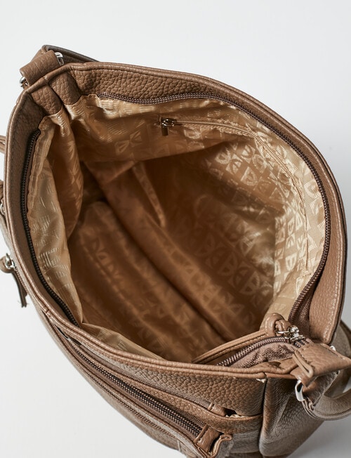 Boston + Bailey Zips Shoulder Bag, Walnut product photo View 05 L