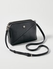 Boston + Bailey Double Zip Crossbody Bag, Black product photo