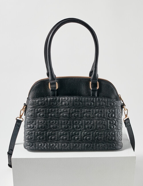 Boston + Bailey Stitch Logo Detail Shopper Bag, Black product photo View 03 L