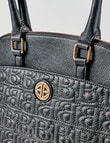 Boston + Bailey Stitch Logo Detail Shopper Bag, Black product photo View 05 S