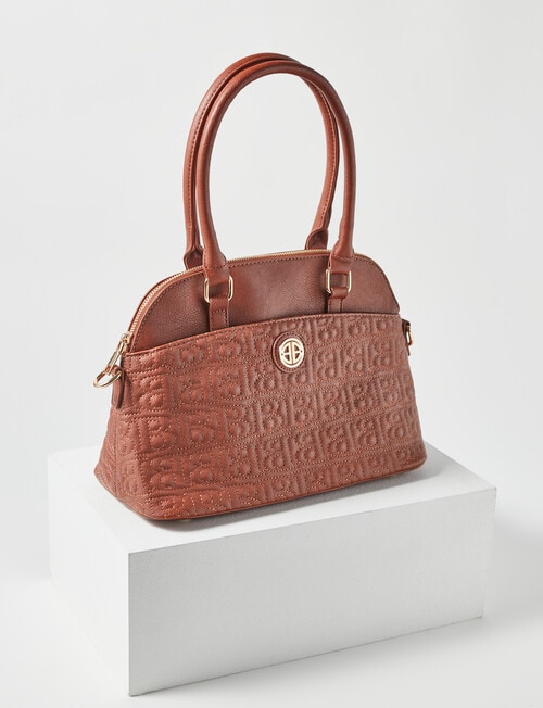 Boston + Bailey Stitch Logo Detail Shopper Bag, Tan product photo View 02 L