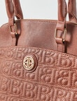 Boston + Bailey Stitch Logo Detail Shopper Bag, Tan product photo View 05 S