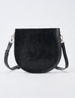 Whistle Accessories Saddle Crossbody Bag, Black product photo View 02 S