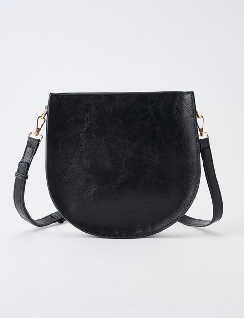 Whistle Accessories Saddle Crossbody Bag, Black product photo View 02 L