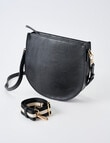 Whistle Accessories Saddle Crossbody Bag, Black product photo View 03 S