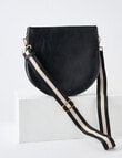 Whistle Accessories Saddle Crossbody Bag, Black product photo View 07 S