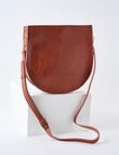Whistle Accessories Saddle Crossbody Bag, Tan product photo View 02 S