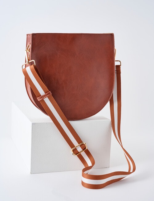Whistle Accessories Saddle Crossbody Bag, Tan product photo View 08 L