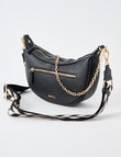 Whistle Accessories Moon Chain Crossbody Bag, Black product photo View 04 S
