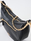 Whistle Accessories Moon Chain Crossbody Bag, Black product photo View 06 S