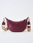 Whistle Accessories Moon Chain Crossbody Bag, Dark Plum product photo View 02 S
