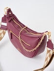 Whistle Accessories Moon Chain Crossbody Bag, Dark Plum product photo View 05 S
