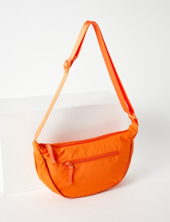 Zest Nylon Moon Crossbody Bag, Mango product photo