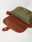 Zest Canvas Messenger Bag, Khaki product photo View 05 S