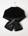 Harlow Faux Fur Evening Wrap, Navy product photo View 02 S