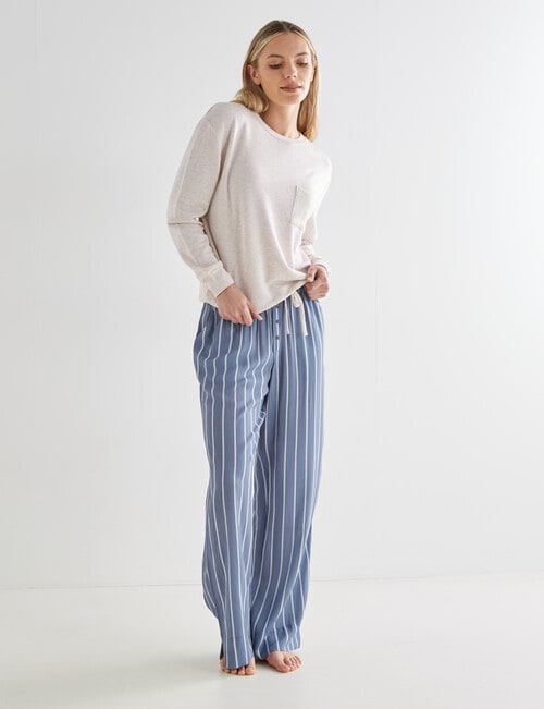 Mineral Lounge Soft Lounge Woven Pant, Steel Stripe product photo View 03 L