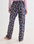 Whistle Sleep Painterly Print Viscose Pant, Ink product photo View 02 S