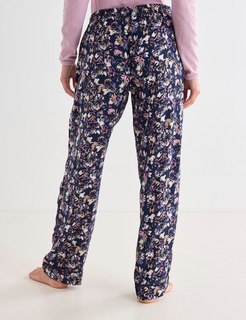 Whistle Sleep Painterly Print Viscose Pant, Ink product photo View 02 L