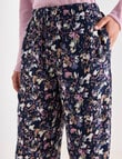 Whistle Sleep Painterly Print Viscose Pant, Ink product photo View 04 S