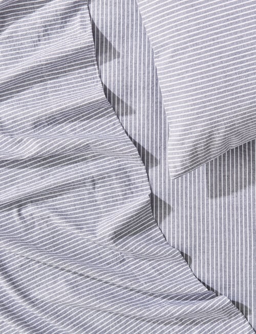 Haven Soho Stone Wash Sheet Set, Coal & White product photo