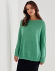 Whistle Long Sleeve Fluffy Jumper, Jade product photo View 05 S