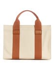 Guess Canvas II Small Tote Bag, Natural & Cognac product photo View 02 S