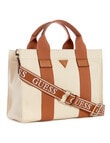 Guess Canvas II Small Tote Bag, Natural & Cognac product photo View 03 S