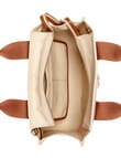 Guess Canvas II Small Tote Bag, Natural & Cognac product photo View 04 S